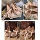 Iris Corolla Demi Ballet Stye Wedge Shoes(Reservation/4 Colours/Full Payment Without Shipping)